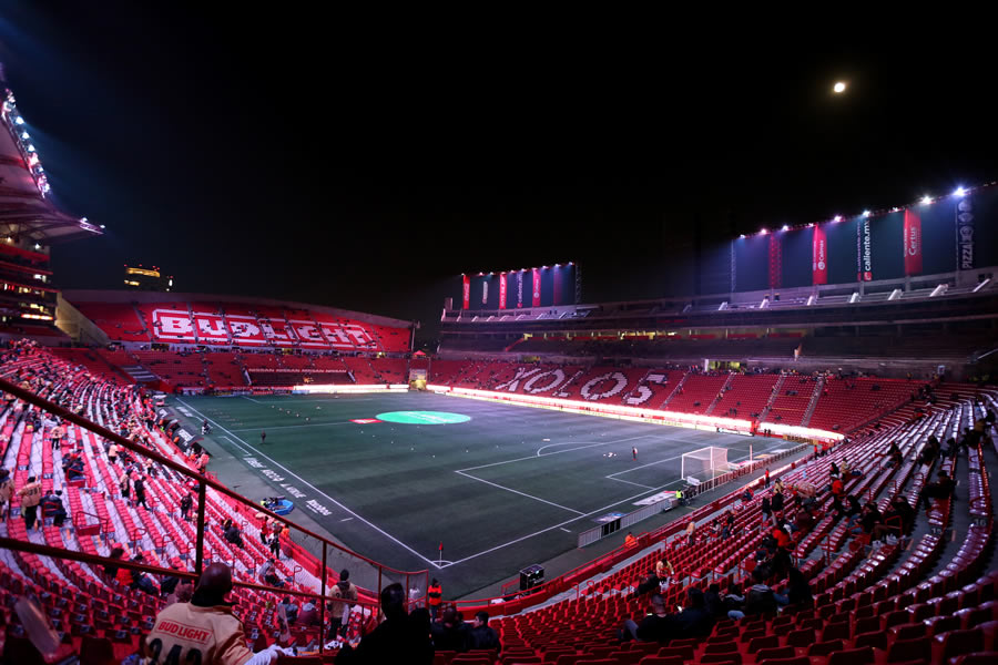La casa de los Xolos, el Estadio Caliente, sorprender al ubicarse en el tercer lugar con 23.212 etiquetas. FOTO: Imago7.
