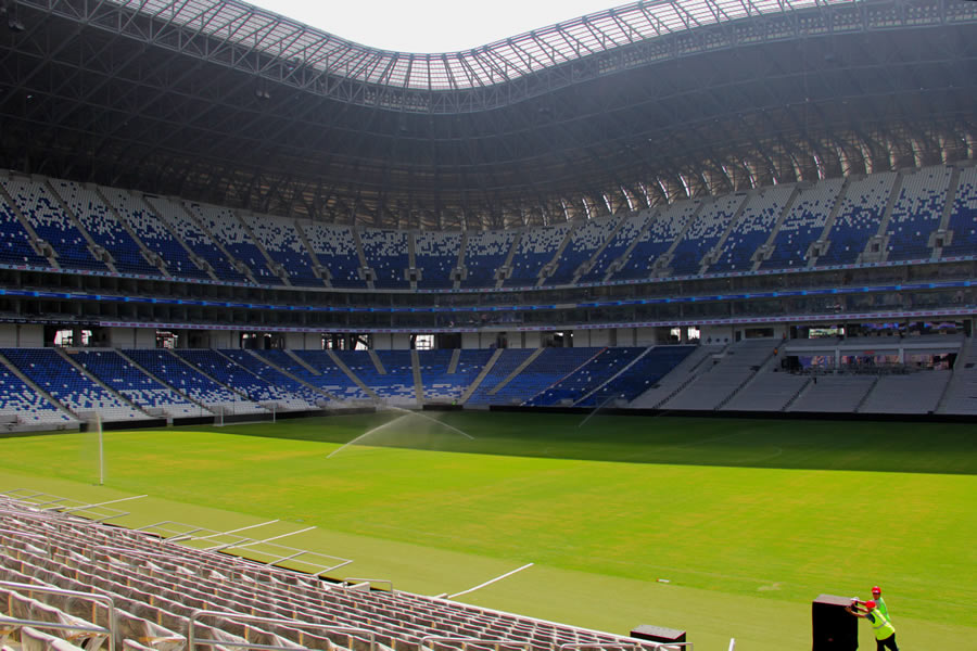 El recinto de los Rayados del Monterrey (Estadio BBVA), tiene un total de 16.726 publicaciones. FOTO: Imago7.