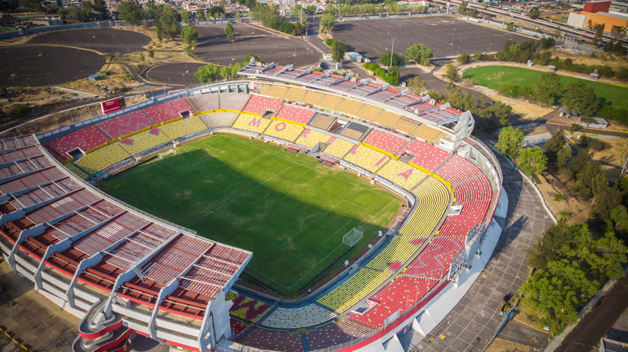 El estadio Morelos, casa de la Monarquía, tiene un total de 6.466 publicaciones. FOTO: Imago7.