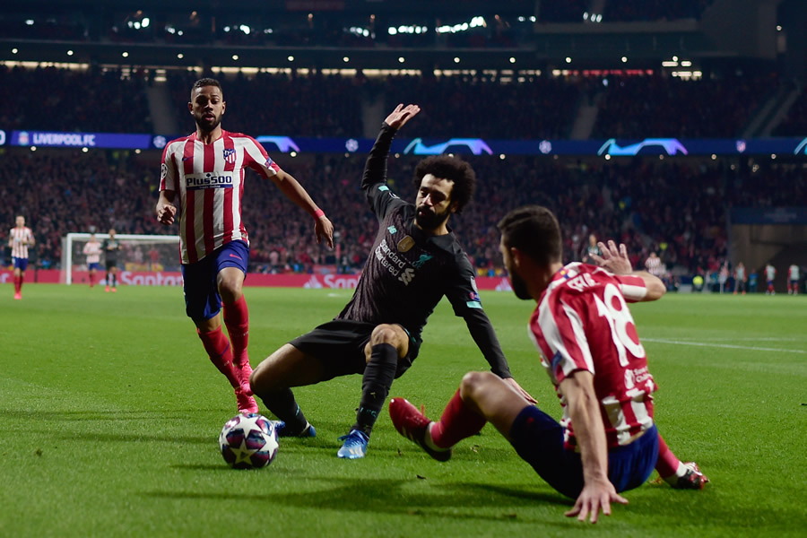Mohamed Salah fue sustituido en el juego de ida ante Atlético de Madrid. (Foto: AFP)