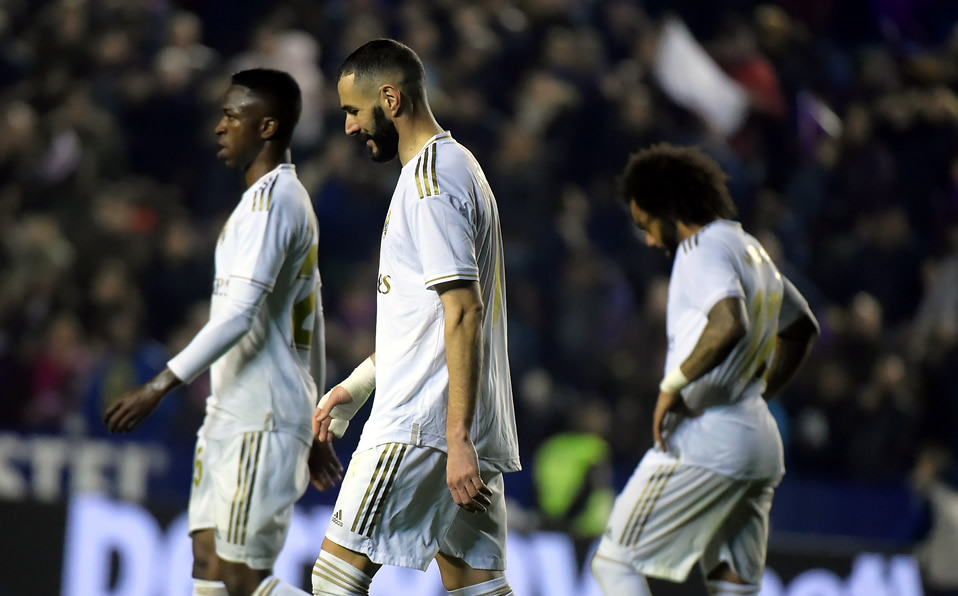 Todo le salió mal al Real Madrid este sábado. (Foto: AFP)