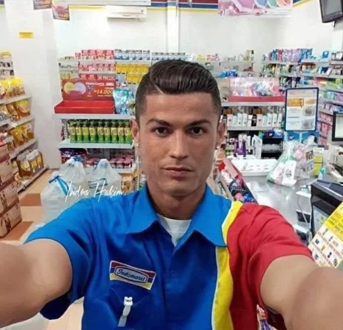 FOTOS: Cristiano Ronaldo en versión humilde gracias al Photoshop