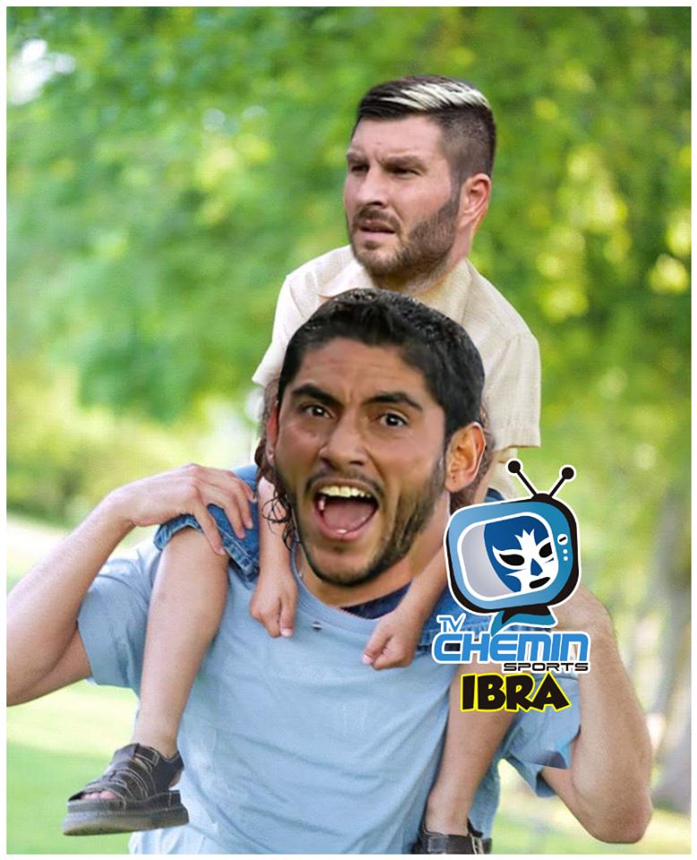 ¡Papá, papá! Así le dice Gignac a Corona, quien dio un juegazo.