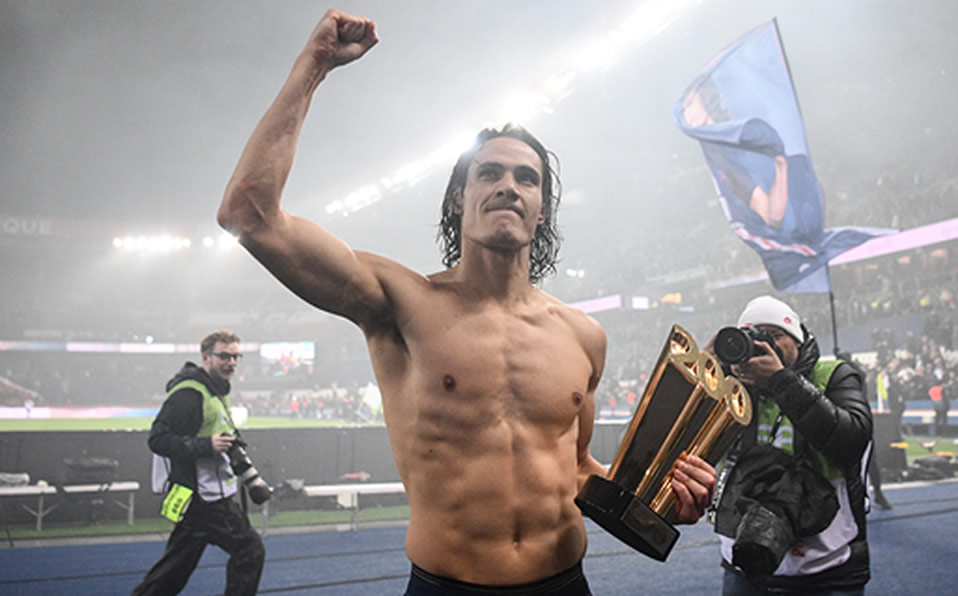 Edinson Cavani también es el máximo goleador del club. (AFP)