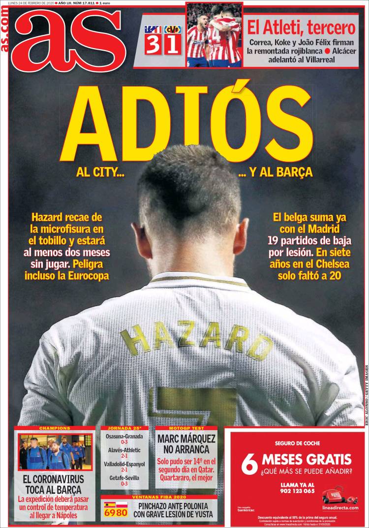 Las mejores portadas deportivas.
