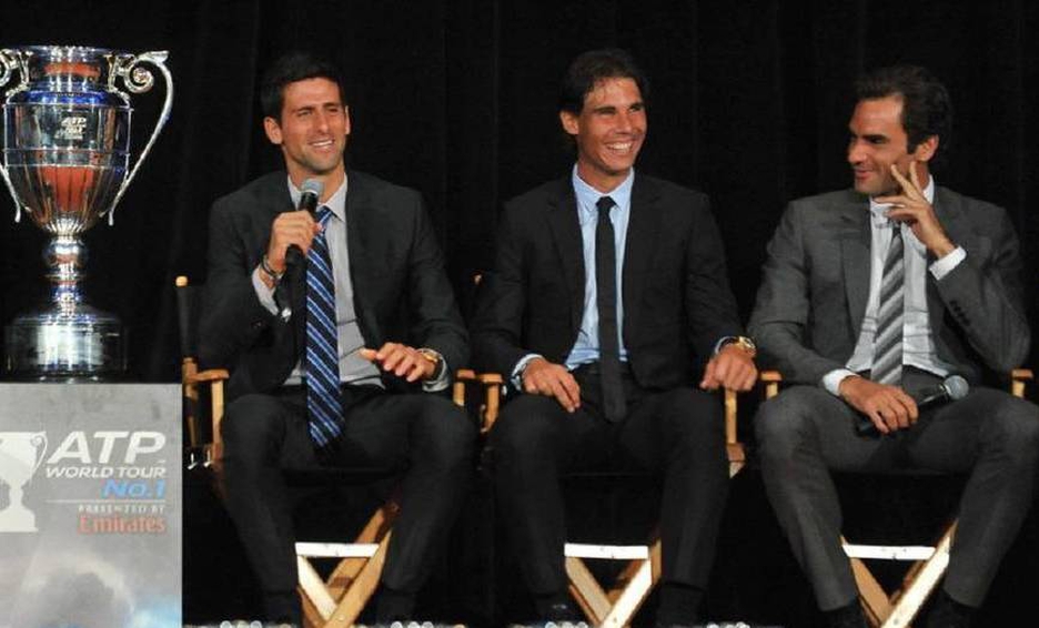 Los Tres Grandes del Tenis comparten un grupo de WhatsApp.