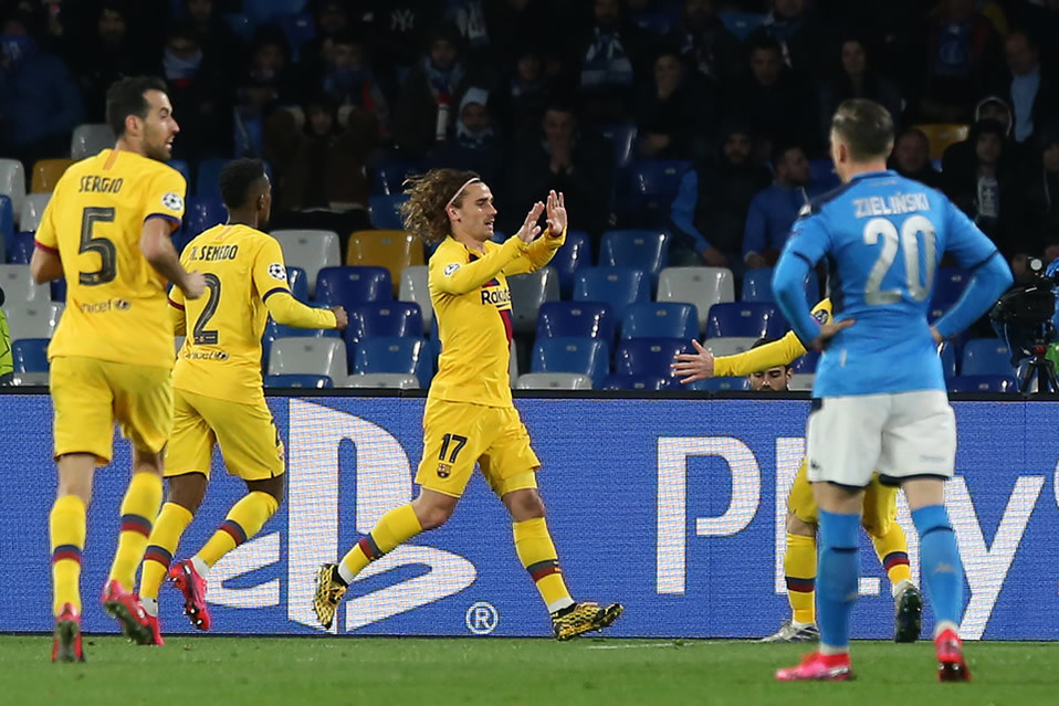 Griezmann salvó al Barcelona en San Paolo (FOTO: AFP)