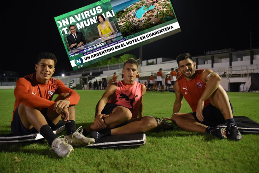 Los jugadores de Independiente ya están en Brasil para el duelo de este jueves en la Copa Sudamericana. FOTO: @Independiente