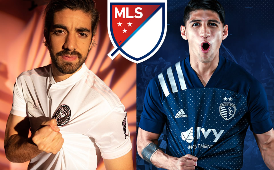 Rodolfo Pizarro y Alan Pulido son dos mexicanos que emigraron en 2020 a la MLS. (@InterMiami / @SportingKC)