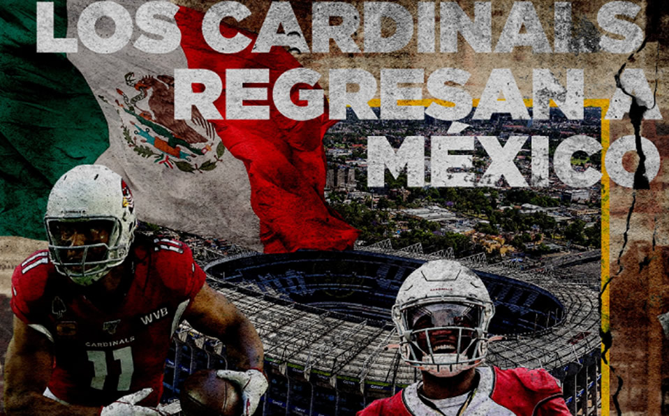 Arizona Cardinals regresa a México luego de 15 años. (@nflmx)