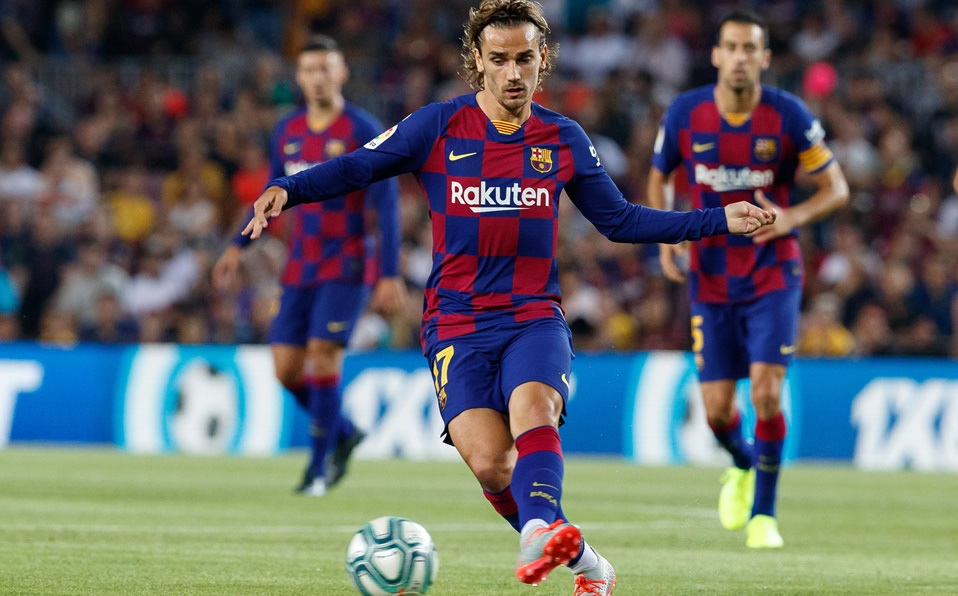 Griezmann anotó gol en la Champions League ante Napoli. (@LaLiga)
