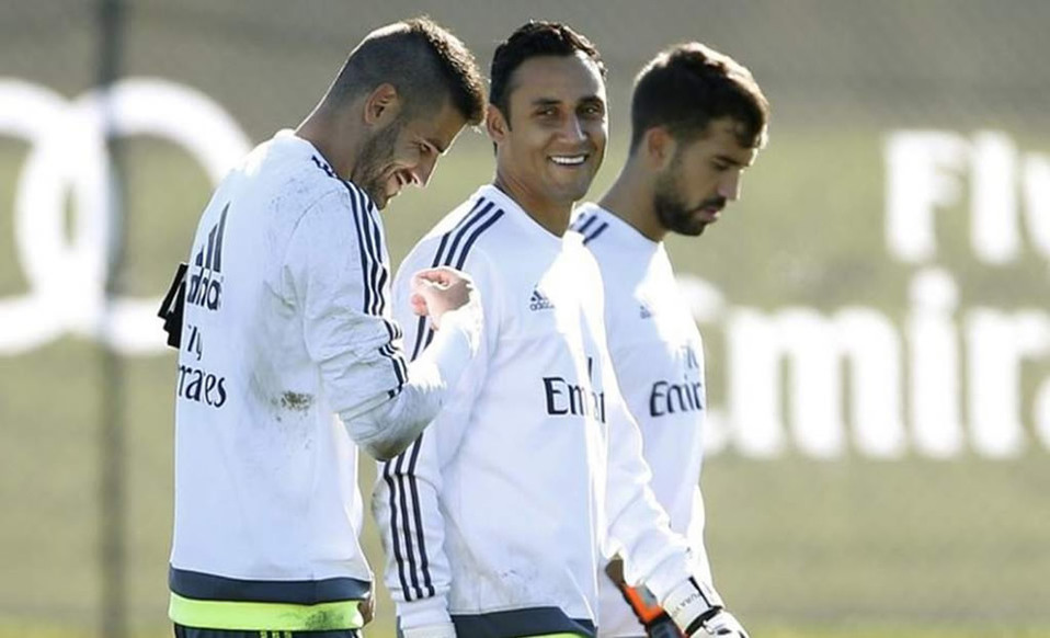 Kiko Casilla junto a Keylor Navas en el Real Madrid (FOTO: Twitter)