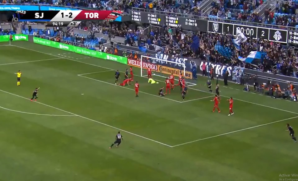 Alanís empató el duelo entre San José y Toronto