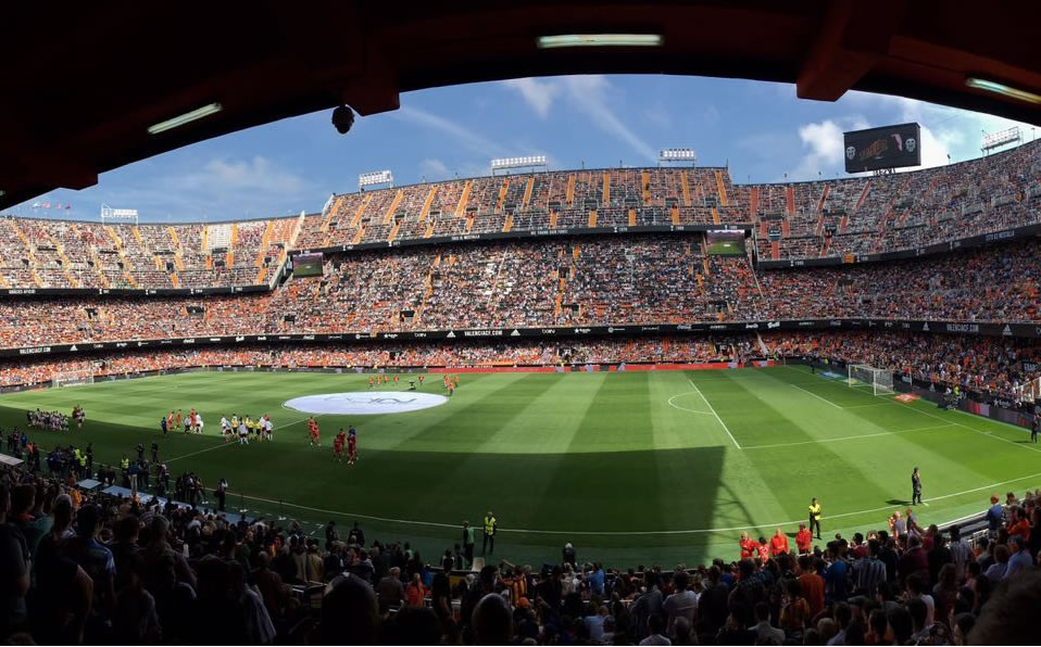 Mestalla tiene una capacidad de 55 mil aficionados. (FOTO:LALIGA)