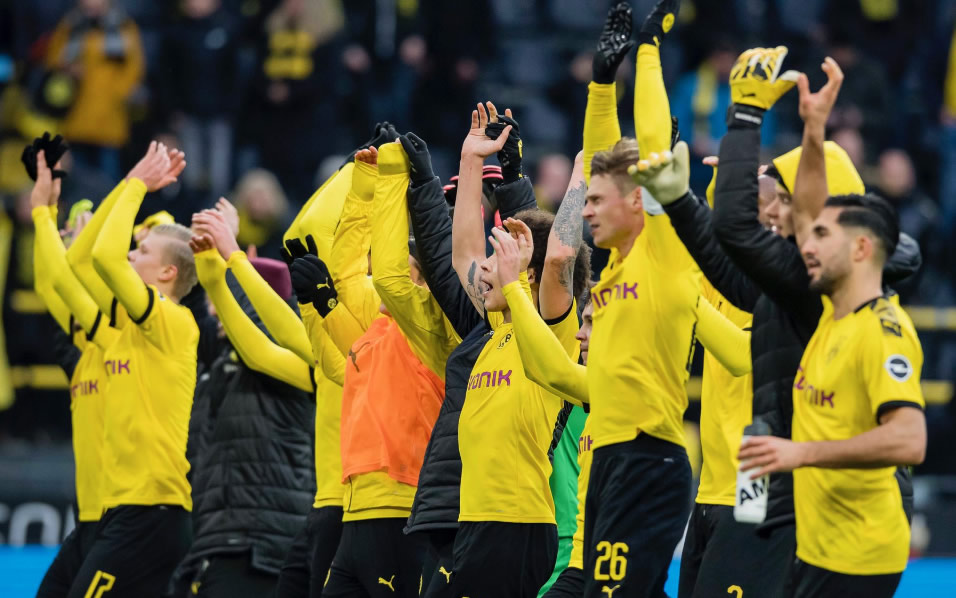 La llegada de Haaland al Dortmund ha hecho mejor a la ofensiva y tienen 66 goles. (@BlackYellow)