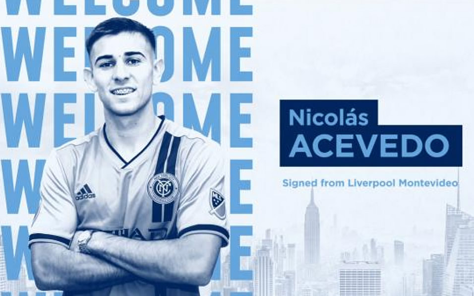 Nicolás Acevedo es considerado una promesa del futbol uruguayo. (@NYCFC)