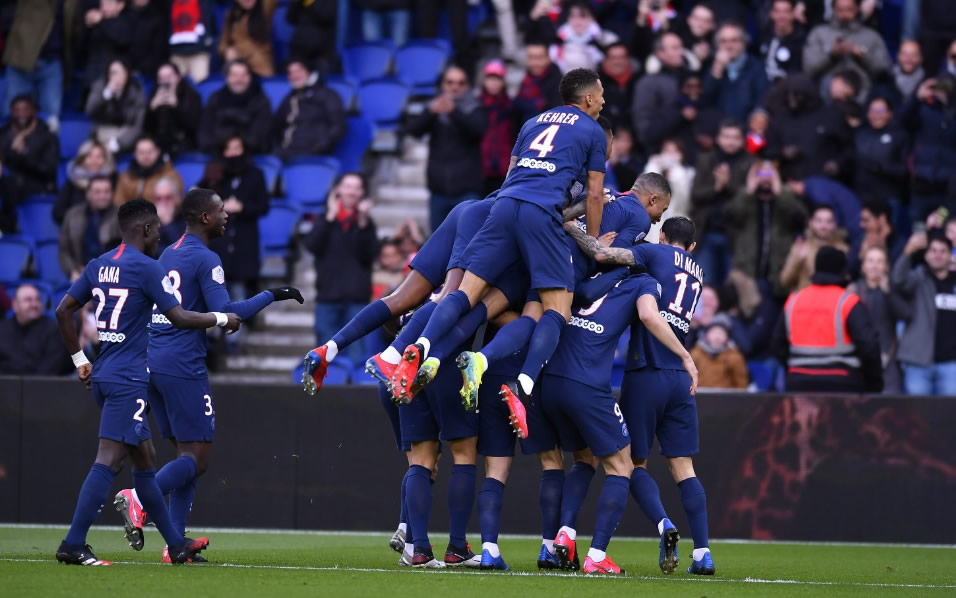 El PSG tiene 75 goles a favor y se ubica en la posición 1 de la Ligue 1. (@PSG_espanol)