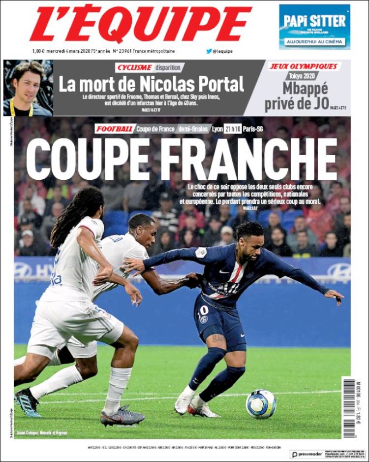 Noticias deportivas en los periódicos del mundo del 4 de marzo de 2020