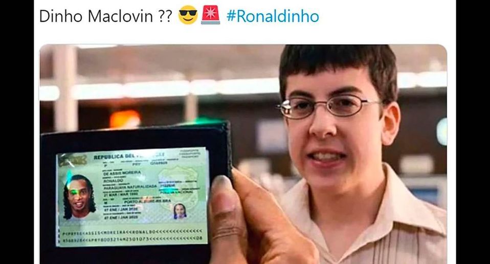 Los mejores memes del pasaporte falso de Ronaldinho están en Mediotiempo.