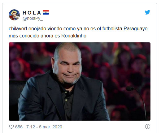 A Chilavert no le cayó muy en gracia que haya un paraguayo más famoso.