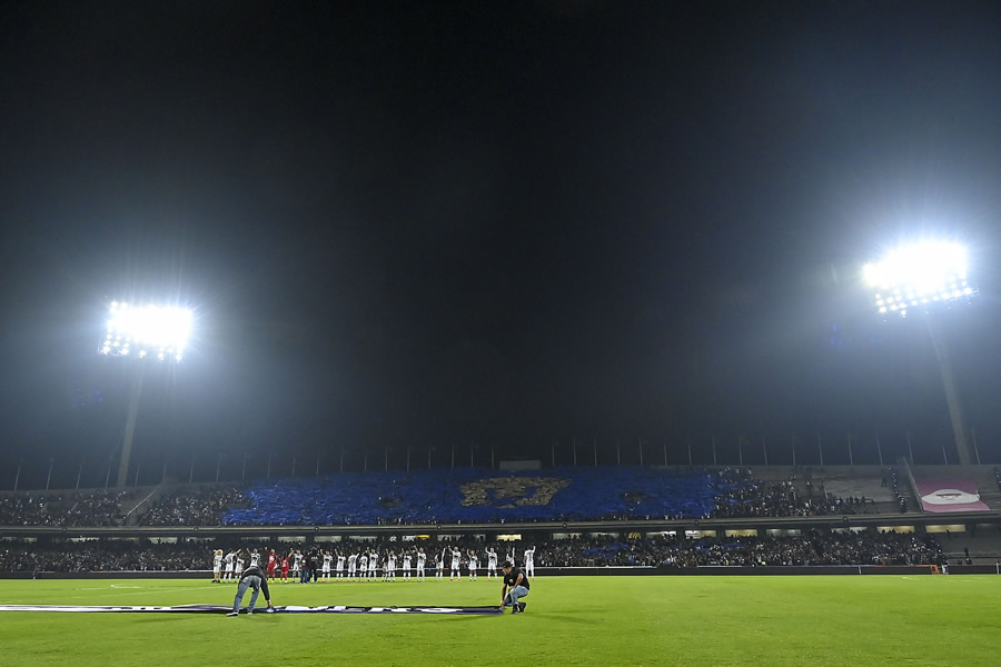El mosaico visto desde la cancha. (Foto: Imago7)