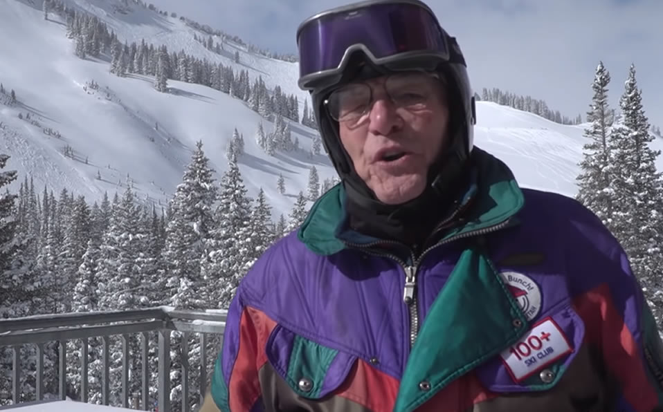 Hombre de 102 años es el esquiador más viejo del mundo; VIDEO Mediotiempo