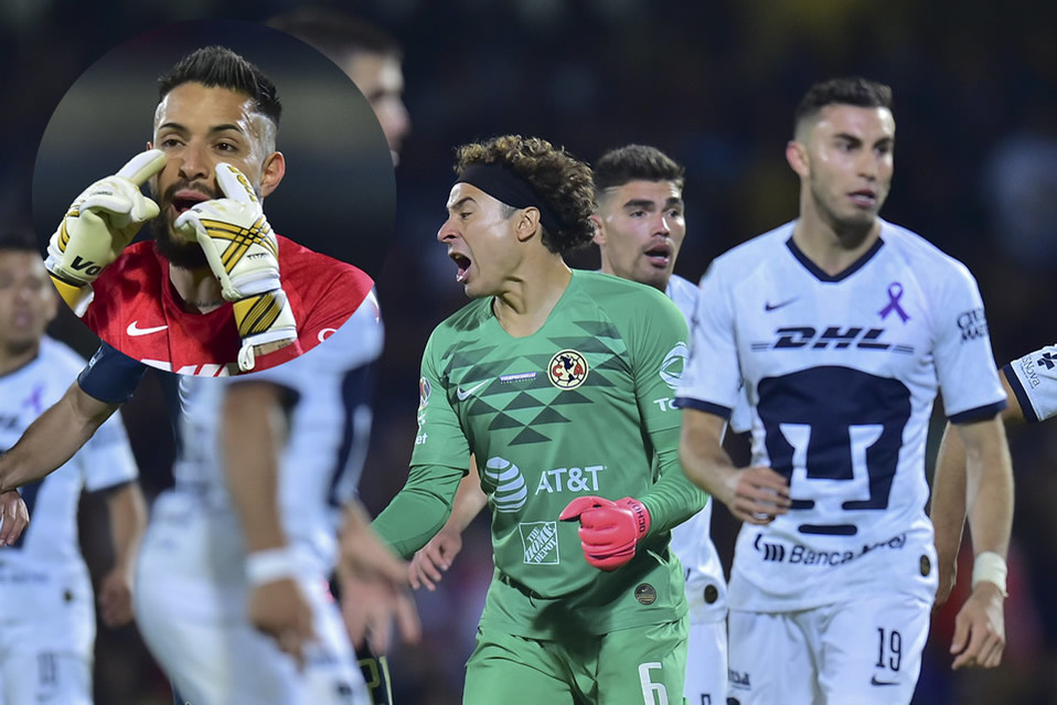Memo Ochoa se acercó con el Pollo Saldivar después de su error en el Clásico Pumas vs América (FOTO: Mexsport)