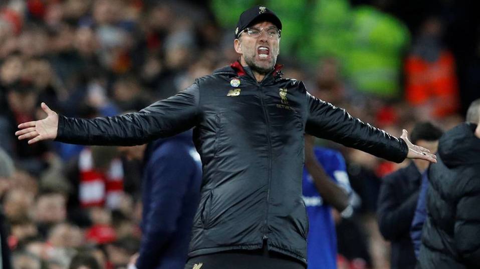 No es la primera vez que Klopp festeja de manera eufórica.