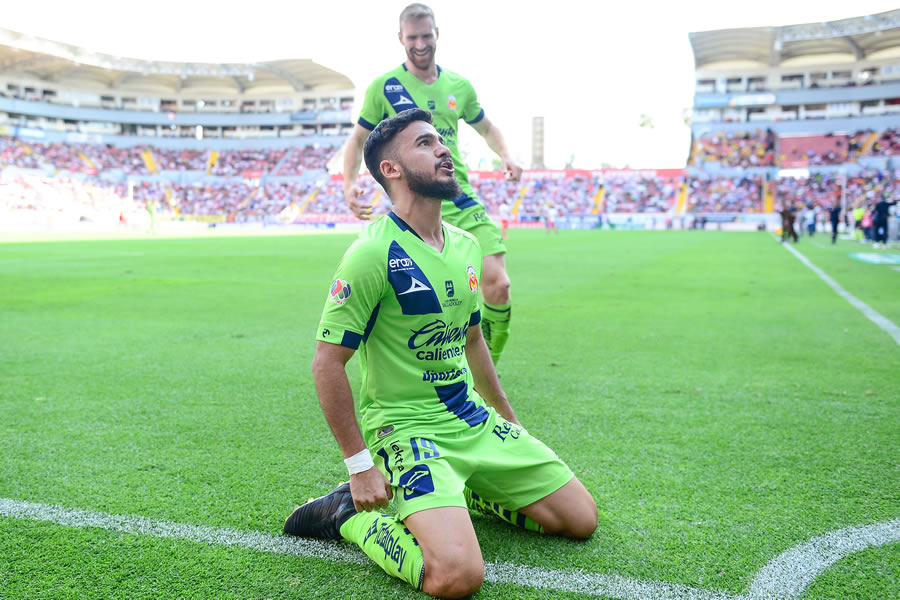 Lucas Villafañez consiguió su primer gol con Morelia en este C2020. FOTO: Mexsport.
