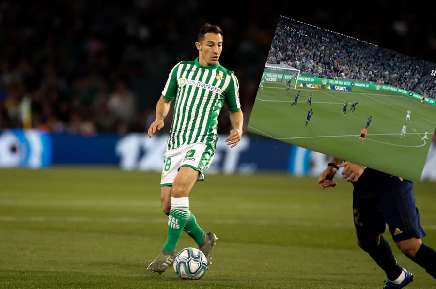 El mexicano disputó los 90 minutos ante los Merengues. FOTO: @RealBetis