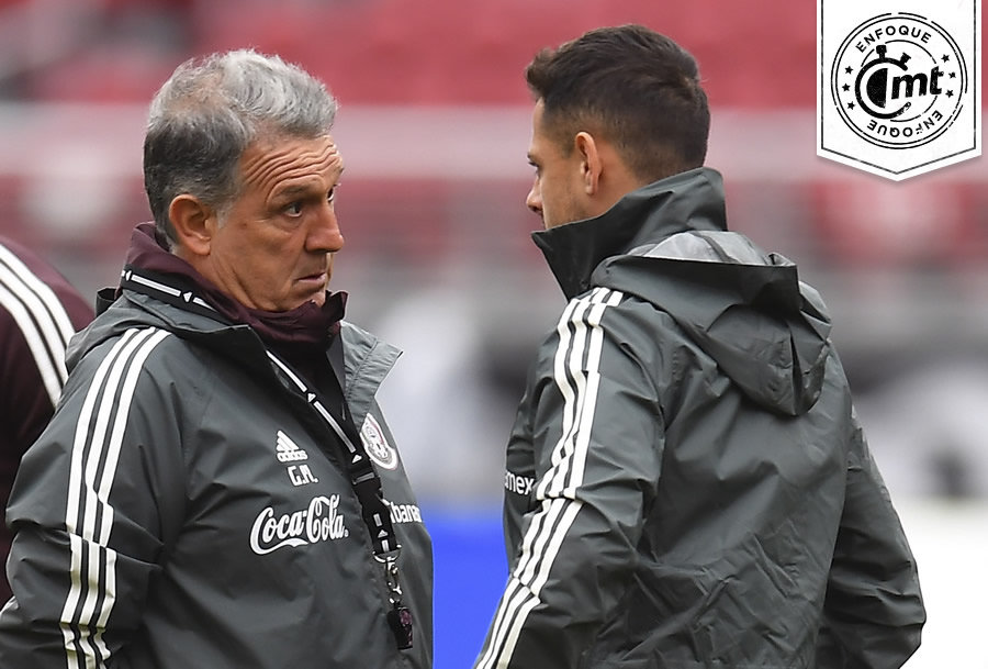 Gerardo Martino no ha vuelto a convocar a Chicharito desde la cena en Nueva York. (Foto: Mexsport)