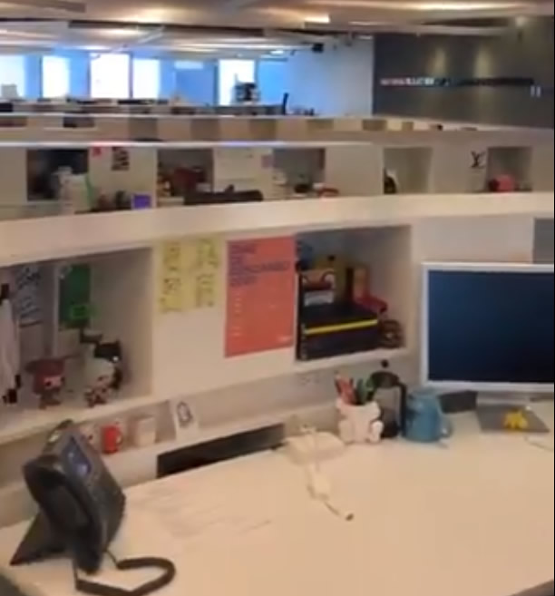Oficinas y otros trabajos están vacíos (FOTO: Twitter)