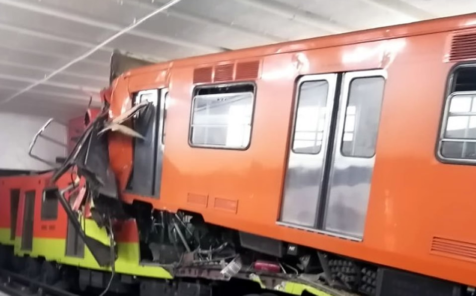 El choque ocurrió en la estación Tacubaya. (Foto: @XEMedica)