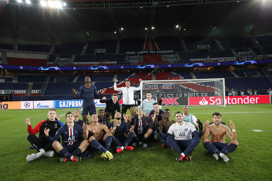 Los jugadores del PSG usaron el festejo del jugador del Borussia. (PSG)