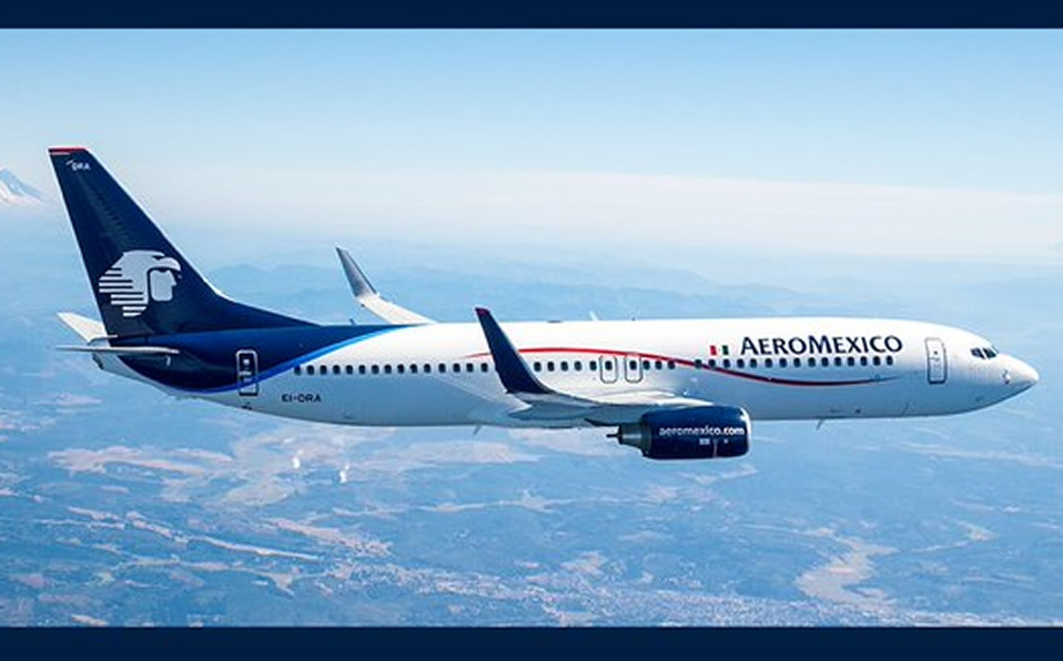 La línea aérea canceló sus primeros dos vuelos. (Foto: @Aeromexico)