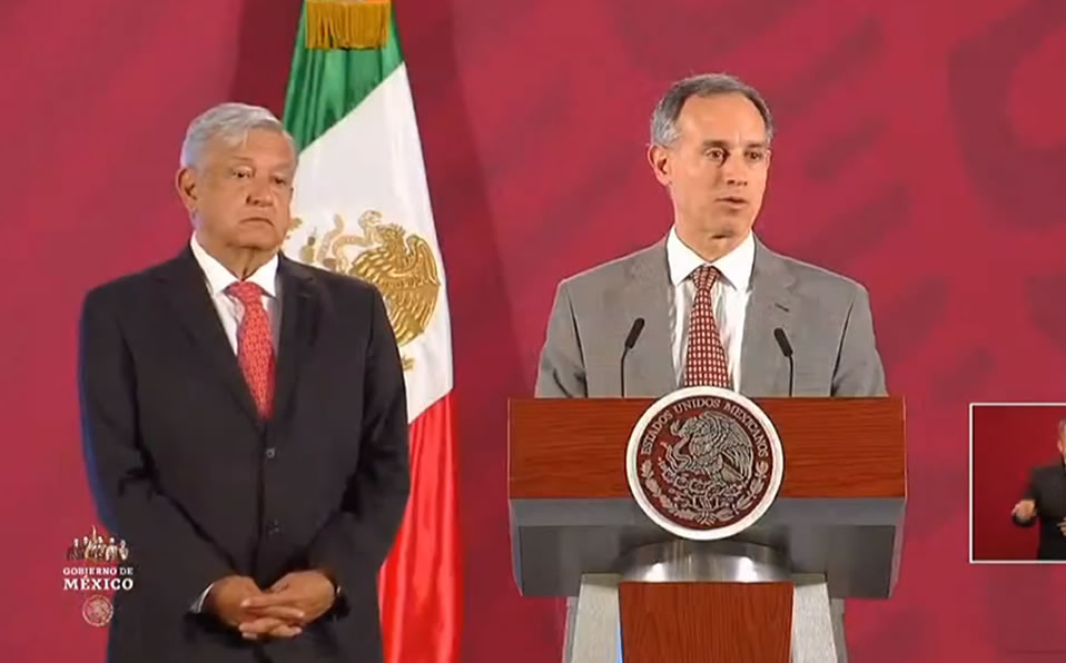 Durante la conferencia del presidente de este martes por la mañana. (Andrés Manuel López Obrador)