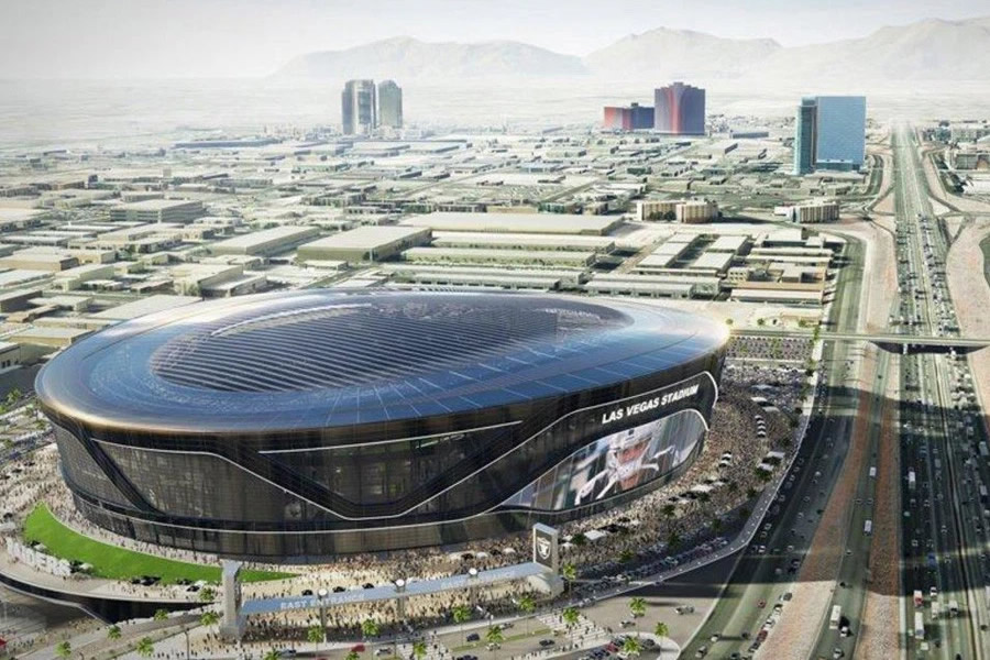 El estadio de Las Vegas albergará a los Raiders.