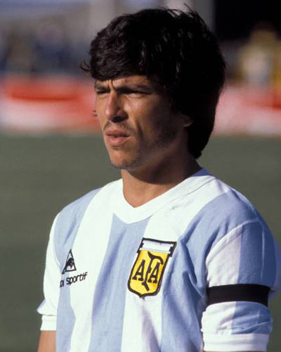 Daniel Pasarella. Está en la historia de Argentina como el único jugador que ha ganado dos Mundiales.