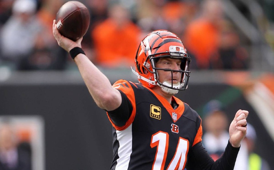 Andy Dalton, 32 años. Desde el 2011 ha estado en Cincinnati Bengals. (AFP))