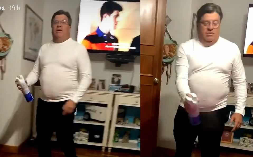 La hija de Herrera grabó todo y lo subió a su Instagram. (Mishelleha)