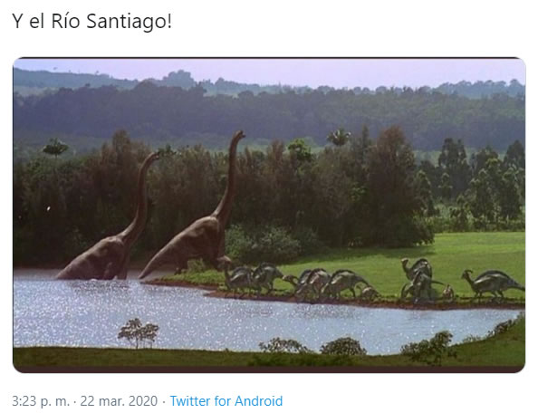 Welcome to... Río Santiago. ¿Pensaron que era Jurassic Park?