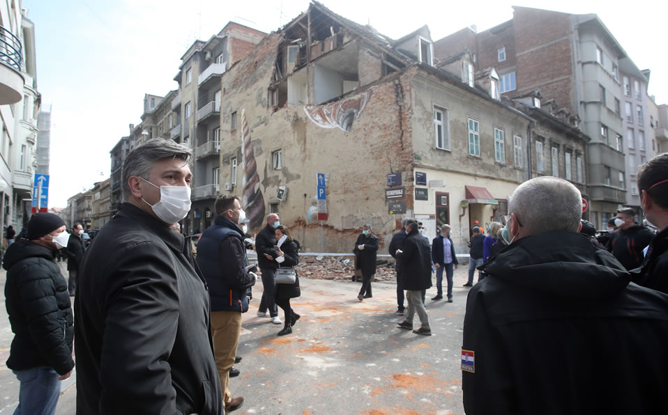 El sismo en Croacia se estimó en 5.3 grados y dejó graves daños materiales. (AFP)