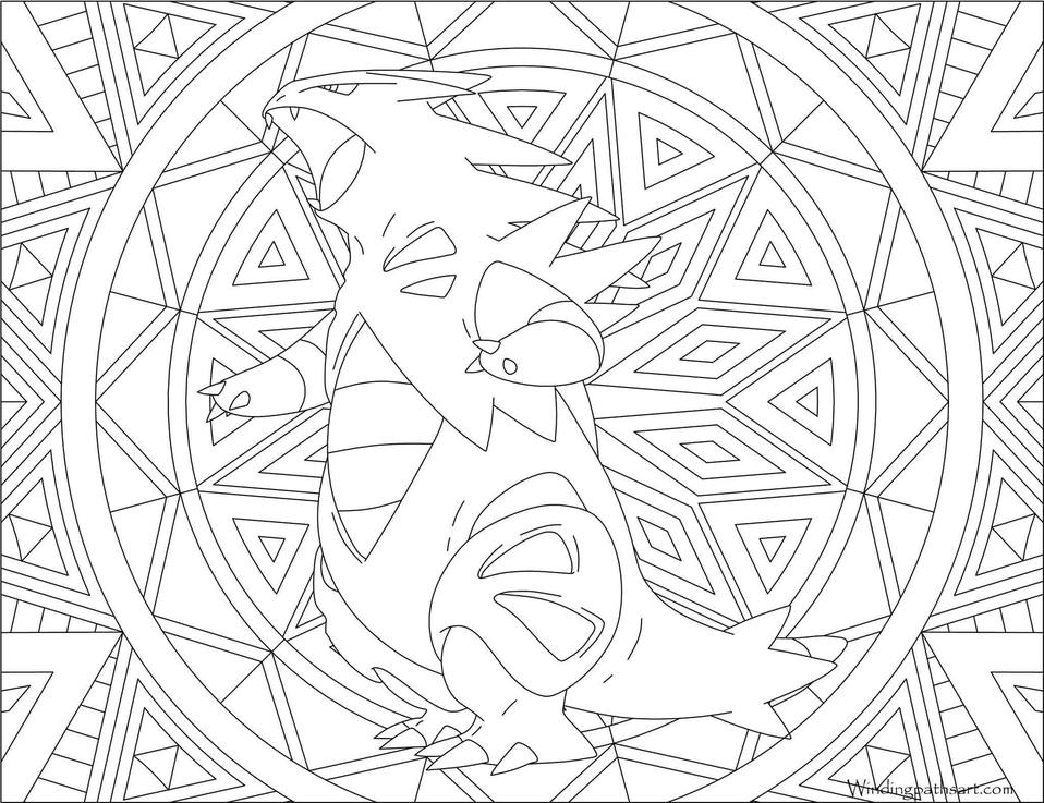 Mandalas Pokémon para colorear.