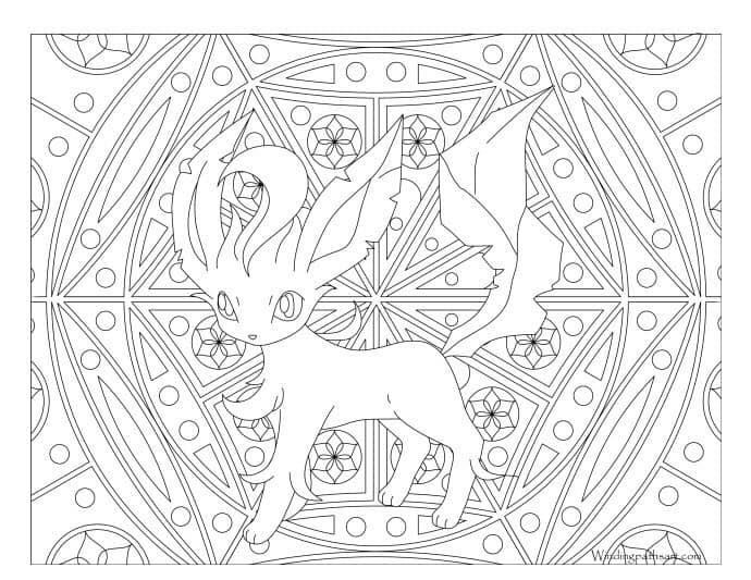 Mandalas Pokémon para colorear.