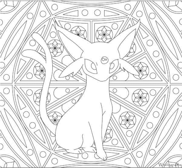 Mandalas Pokémon para colorear.