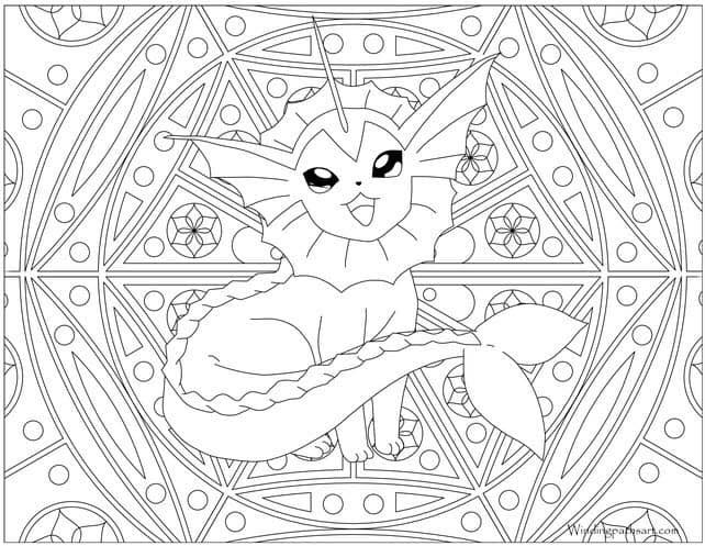 Mandalas Pokémon para colorear.