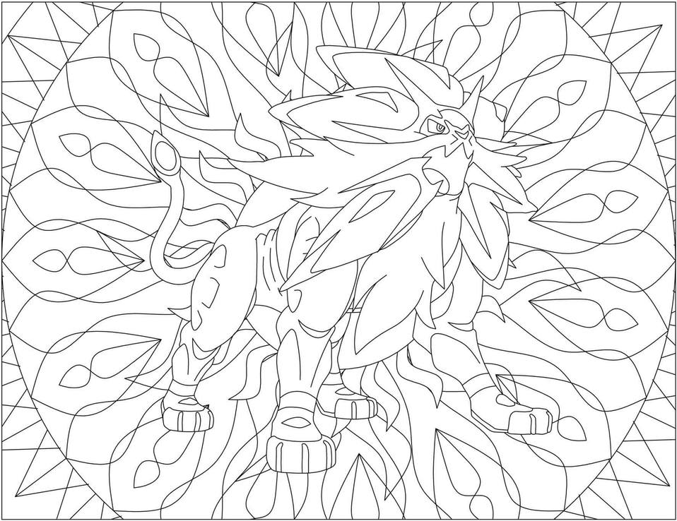 Mandalas Pokémon para colorear.