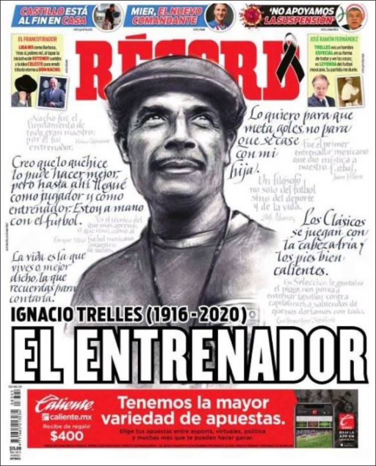 Noticias deportivas en los periódicos del mundo de 26 de marzo de 2020
