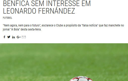 comunicado benfica