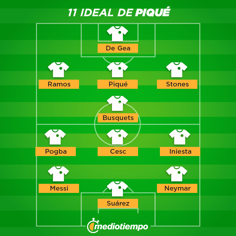 11 ideal de Gerard Piqué.